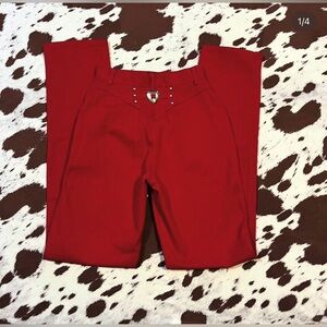 RARE Red Heart Concho Roper Jeans